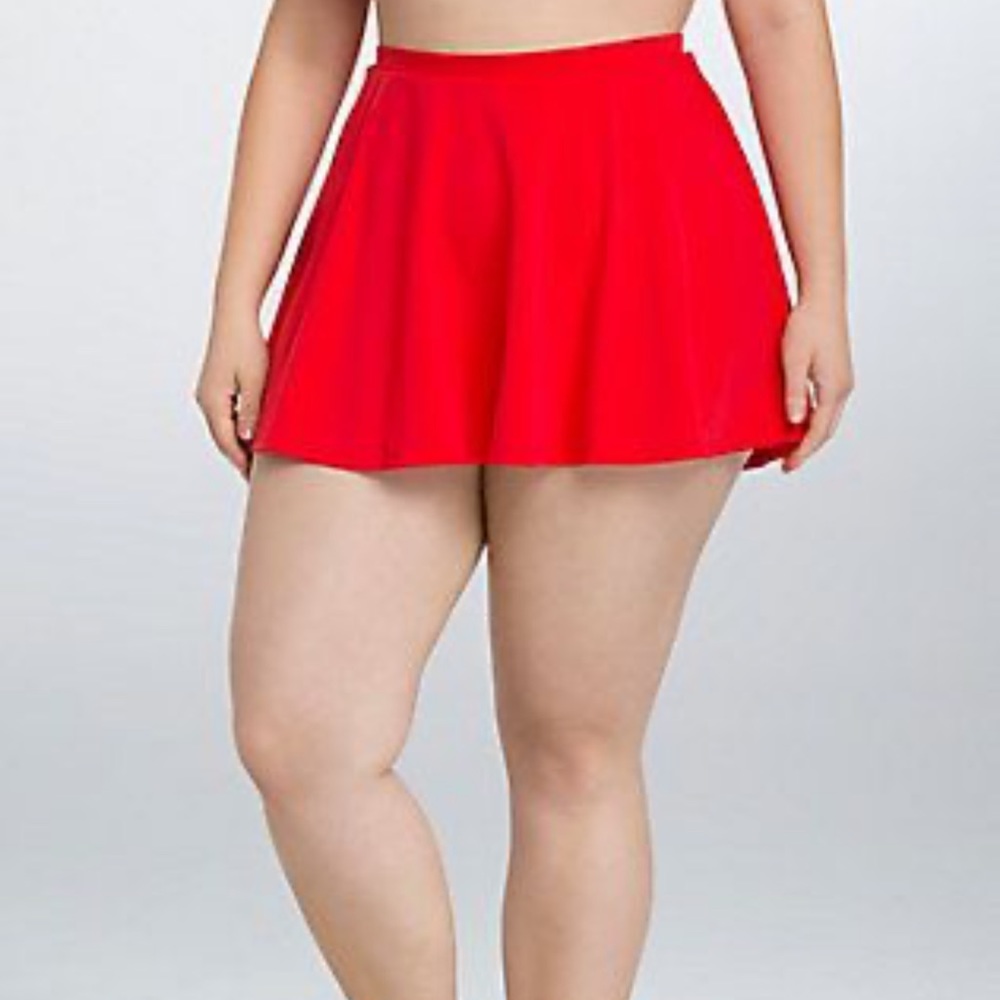 Torrid swim skirt red size 3